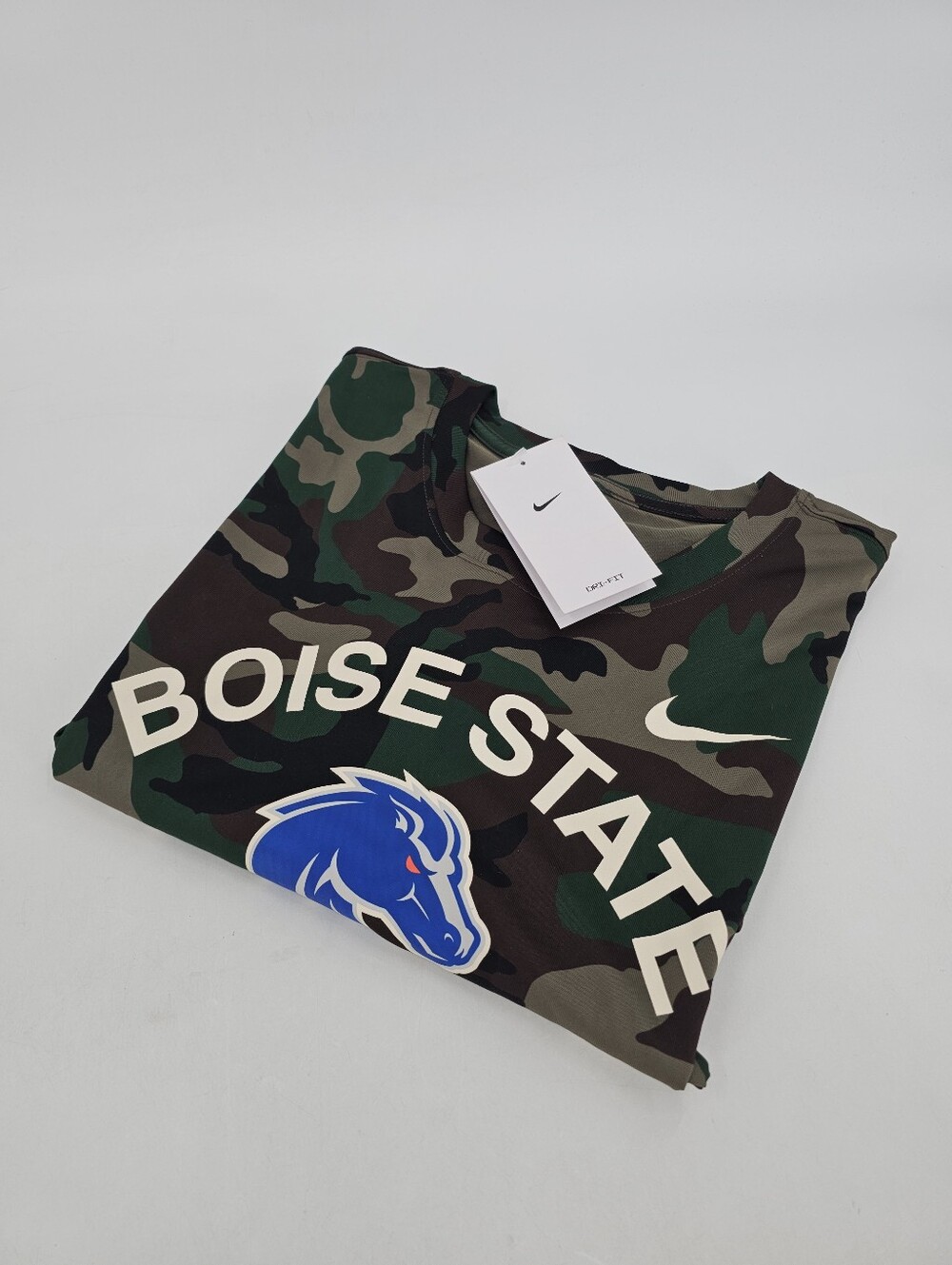 The Nike Tee Boise State Broncos Military Long Sleeve Legend Camo Shirt Men's To